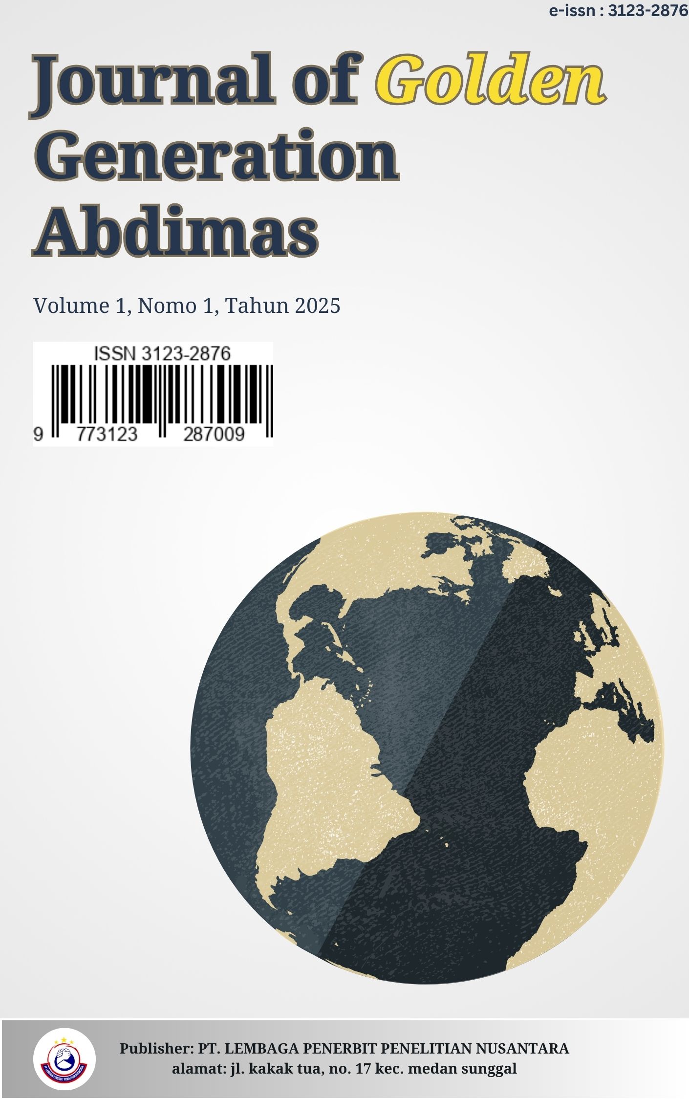 					View Vol. 1 No. 1 (2025): September : Journal of Golden Generation Abdimas
				