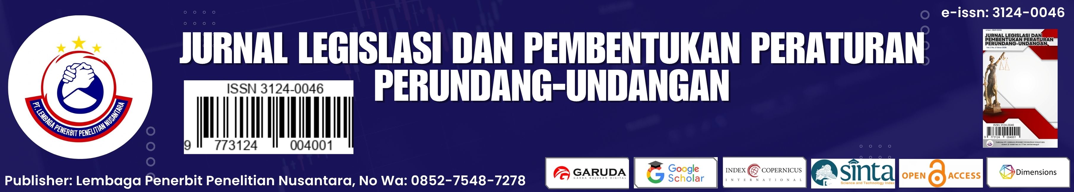 Jurnal Legislasi dan Pembentukan Peraturan Perundang-undangan